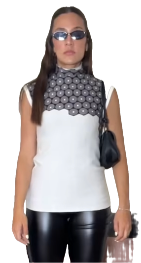 Vestido circulos Blue 15