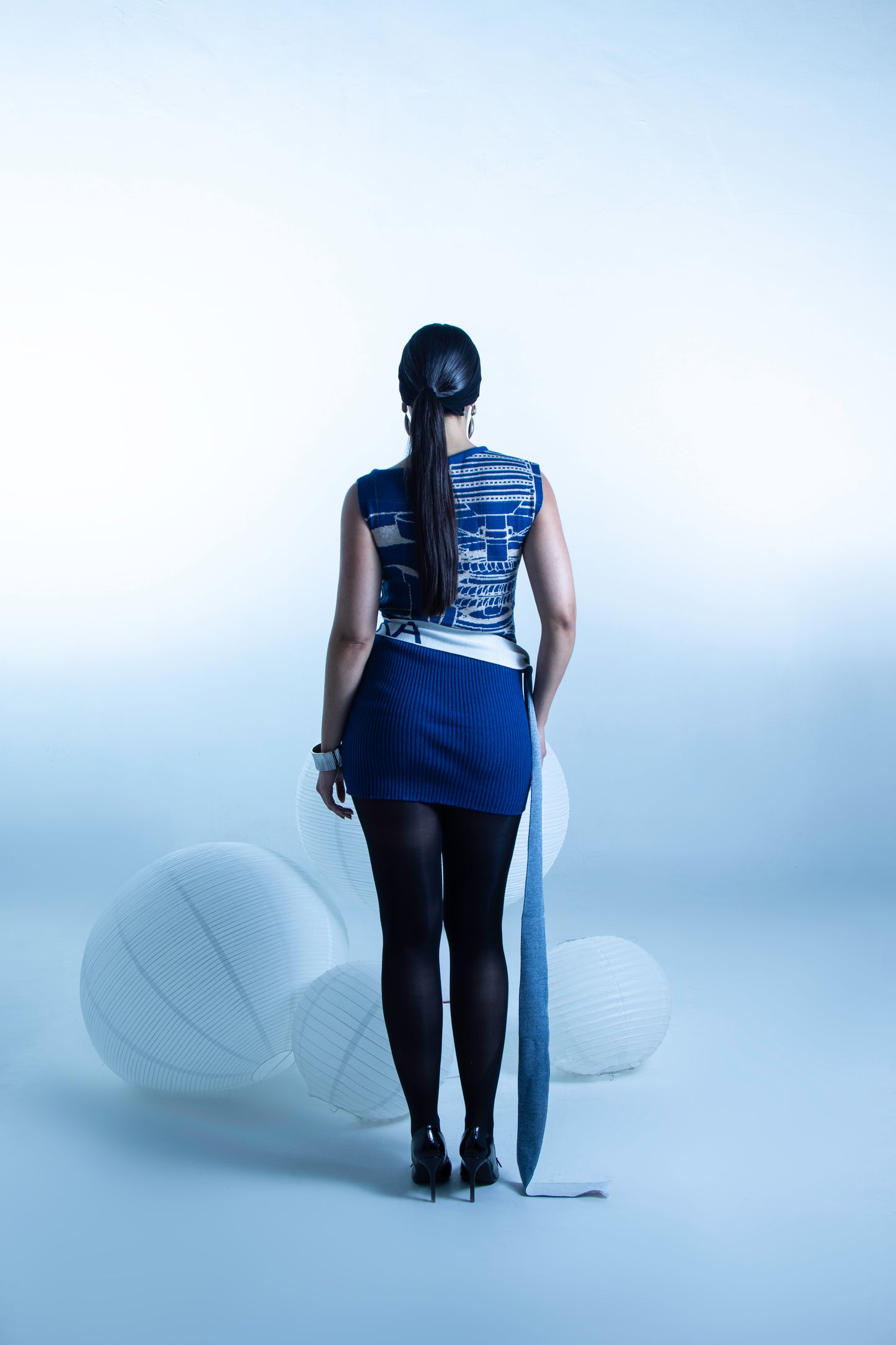 Vestido azul asimétrico Blue 12