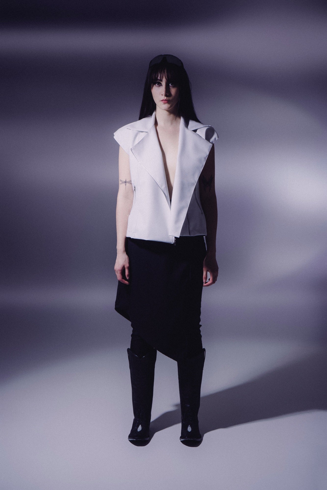 Chaleco  maxillaria-Blanco